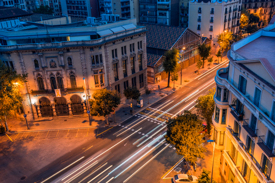 Barcelona Rooftops, Night