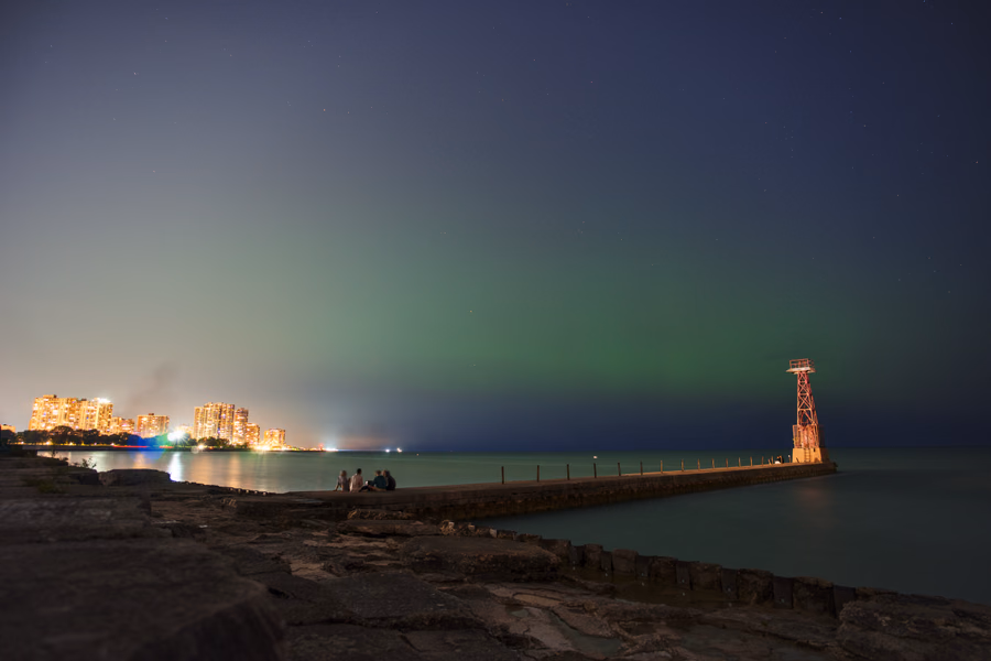Northern Lights in Chicago