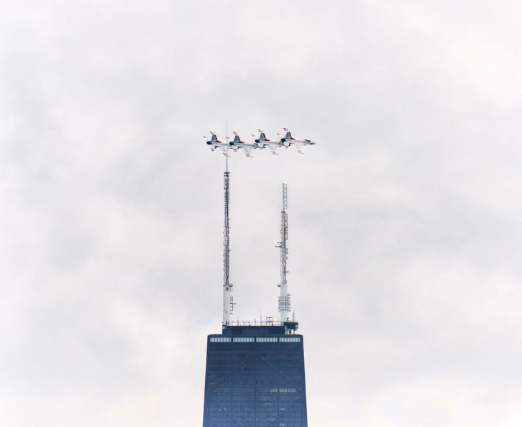 Thunderbirds Above Hancock