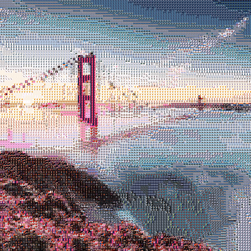 Screenshot visualization of Spotify Mosaic